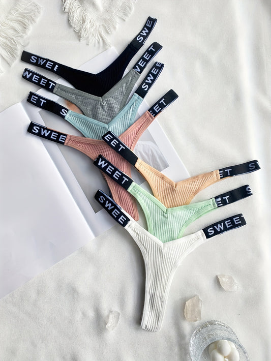 7pcs Combination European and American Underwear Women's Thong